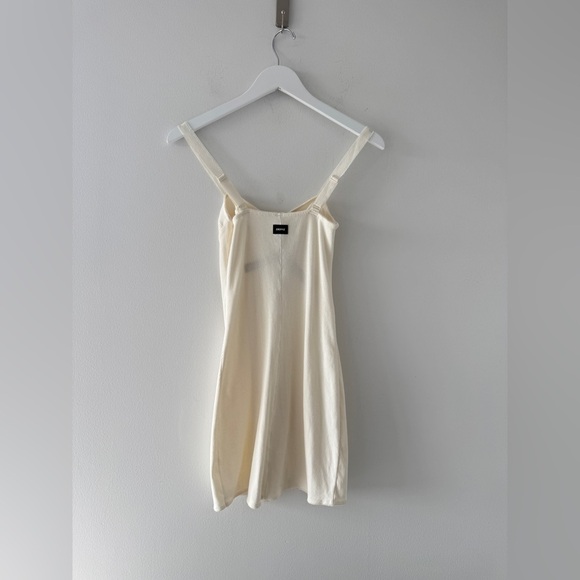 SKIMS NWT Cotton Rib Picot Mini White Dress S - Picture 5 of 7